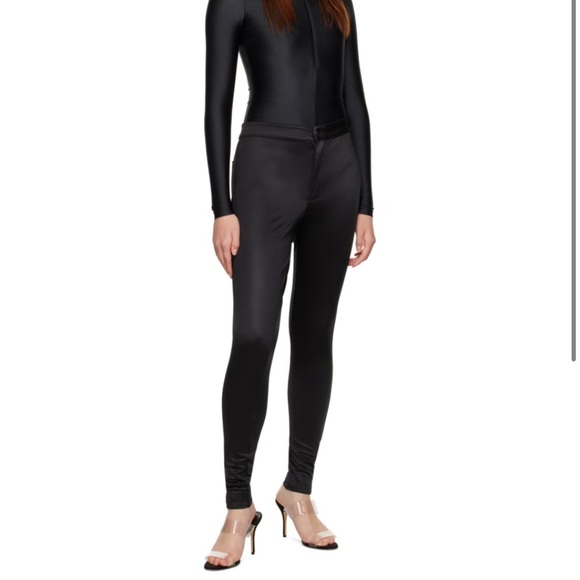 NWOT SKIMS Disco Black Trousers Size XXS/US 23 - Picture 2 of 8